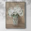 Reproduction encadrée de fleurs blanches - bois massif-716154809
