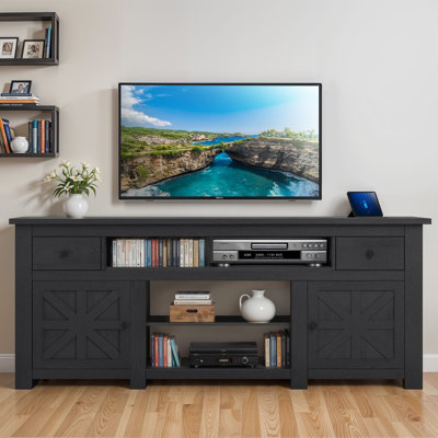 Meuble télé avec 2 tiroirs et station de charge Kavita 
