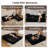 80.5'' Corduroy Convertible Sleeper Sofa-1572036258
