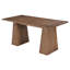 Table de salle à manger rectangulaire en bois massif de 62,99 pouces