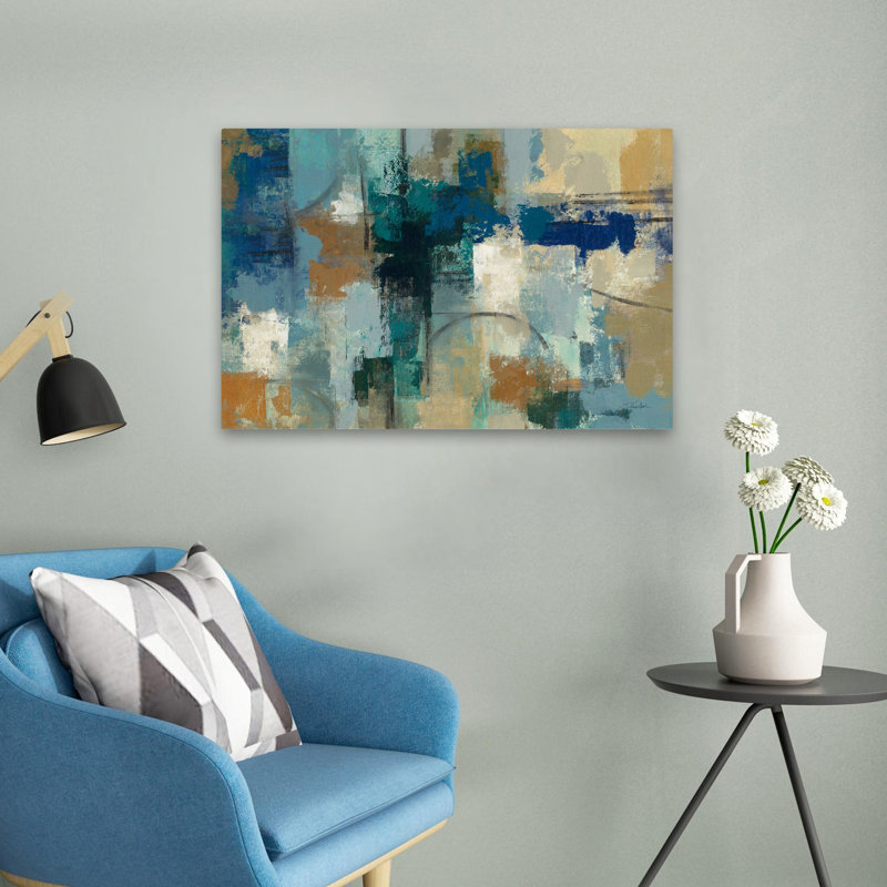 Contemporary Jasper Lagoon, H 24 po x l 16 po
