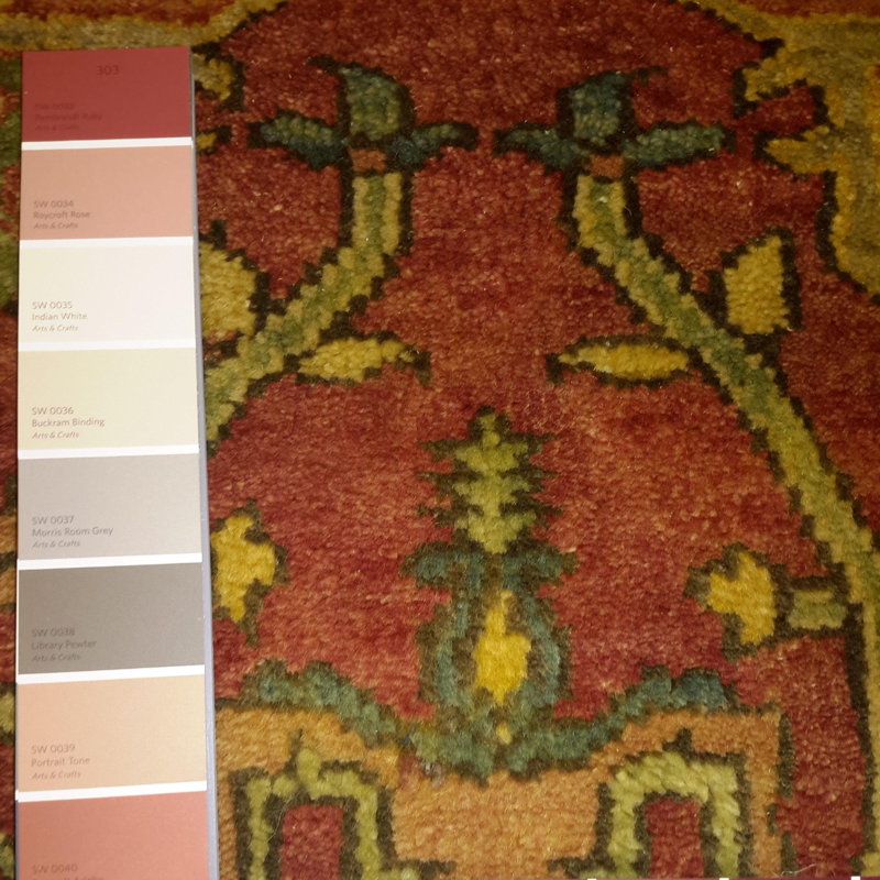 Canvello Hand Made Traditional Medallion Indo Serapi Rug - 4'1'' X 5'10''
