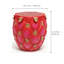 Dragon Fruit Resin Accent Stool, 11.8 x 13.78 Inches, Red and Green