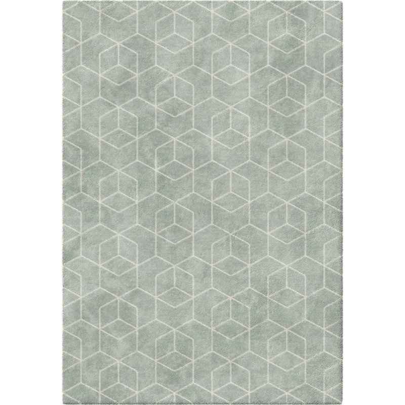 Norvan Geometric Shag Area Rug, Rectangle 200 x 290cm