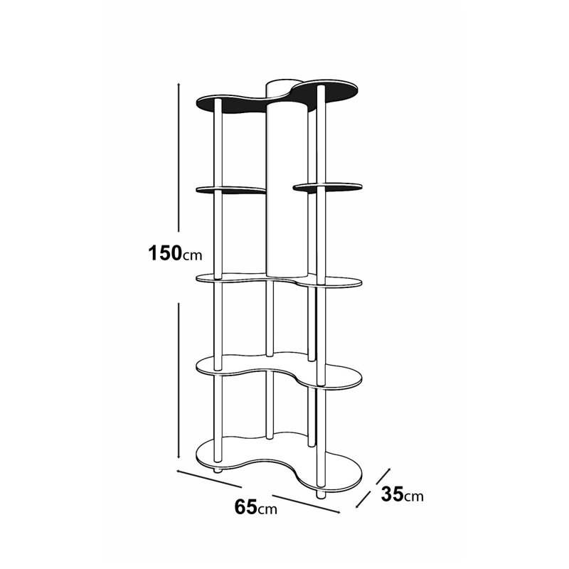Lampe sur pied en noyer avec papier d'artisanat et panneau de fibres à densité moyenne, hauteur 59,1 pouces | 1 x douille E27 (40 W maximum, ampoule non incluse) | Conception élégante pour le salon et la chambre à coucher, IP20, solution d'éclairage de maison élégante