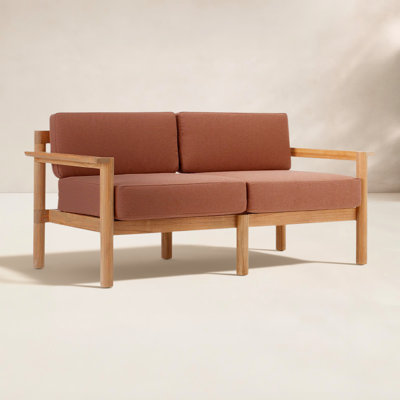 Haven 62.5'' Wide Teak with Sunbrella® Cushions