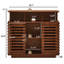 Buffets et rangement avec rangement, 36,8 po en bois aggloméré, cuisine de ferme