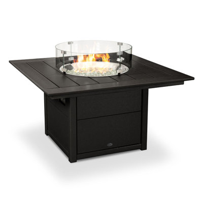 POLYWOOD Square 42" Fire Pit Table