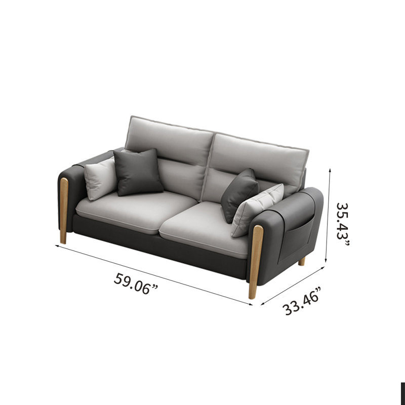 Aralin Upholstered 59.06'' Loveseat
