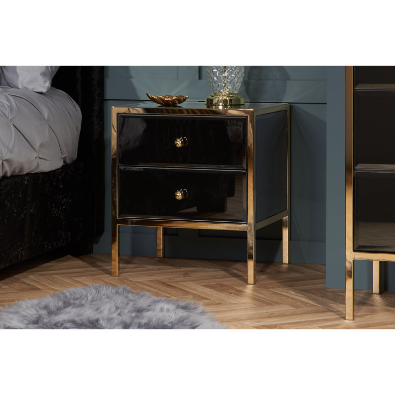 Bellevue 2 Drawer Bedside Table