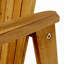 Chaises de salle à manger d'extérieur en bois d'acacia Adirondack (-1602560486
