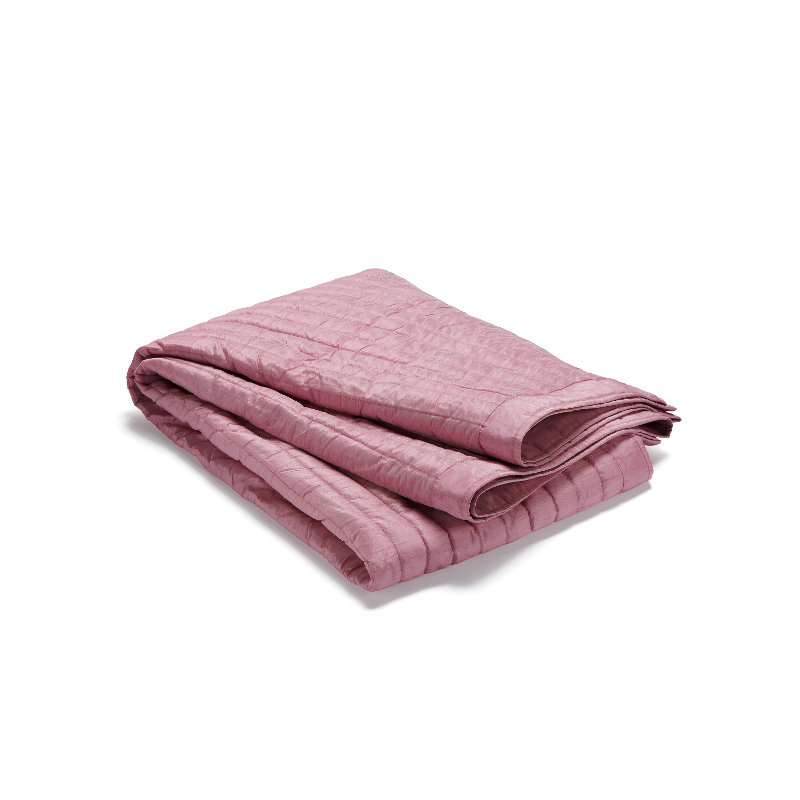 Iconium Polyester Solid Colour Bedspread, Light Pink, 180 x 270 cm Bedspread