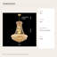 Lustre Empire à 9 lumières de 23 cm (9 po) avec cristaux, doré-462845003
