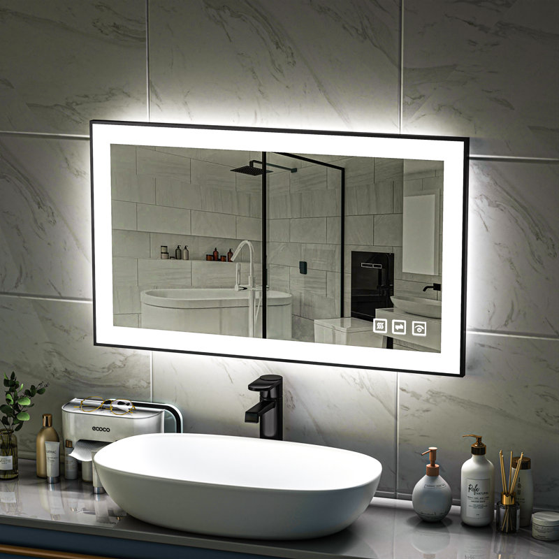 Aluminum Flat Mirror, 40" H x 24" W 