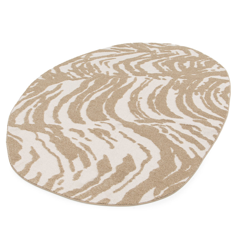 Oval Abstract Area Rug, Oval 160 x 230 cm