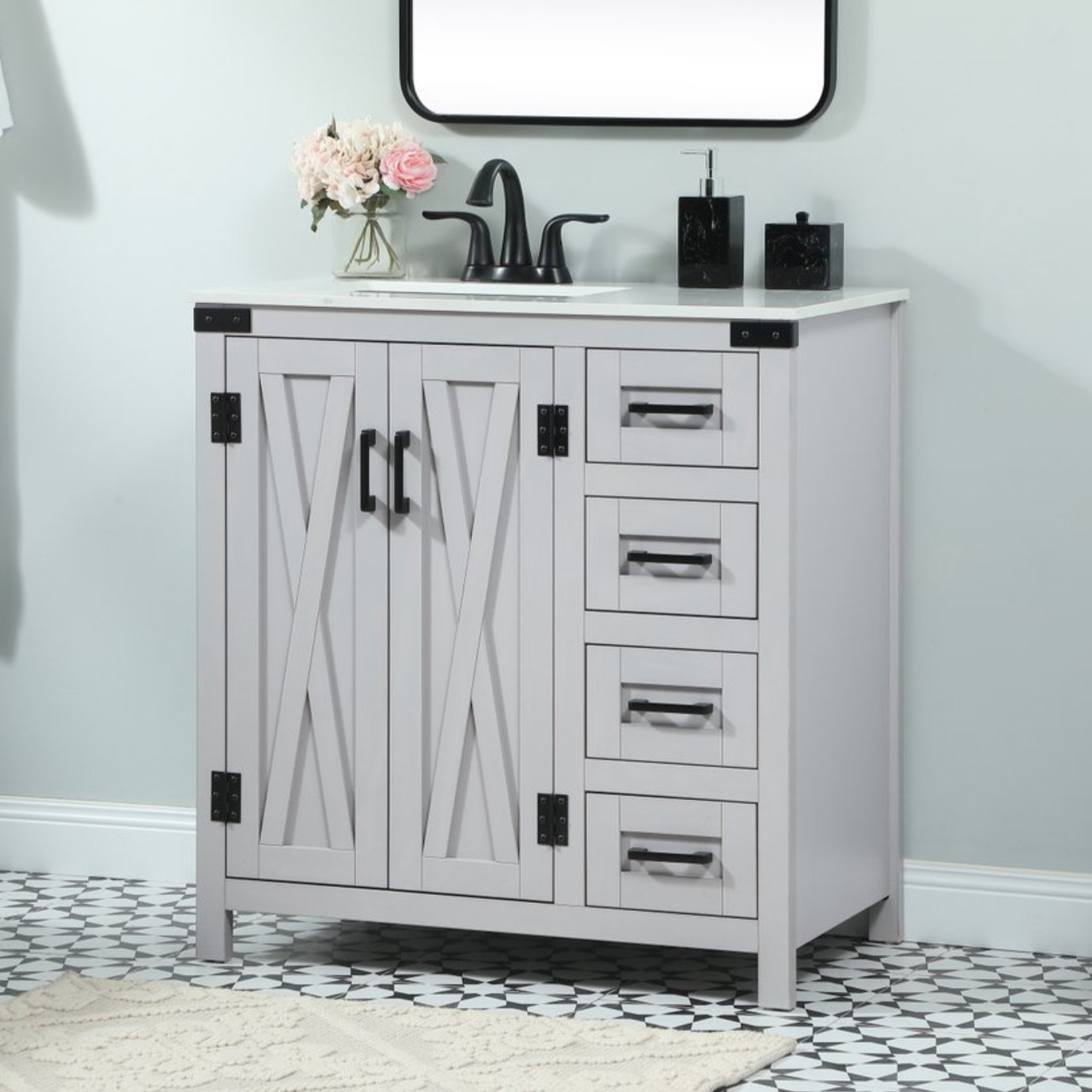 Slayton 32'' Single Bathroom Vanity, Gray