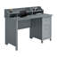 Bureau classique avec rangement, gris
