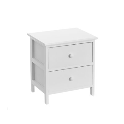 Anyi 40cm W Solid Wood Bedside Table