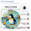Horloge murale mignonne de pingouin