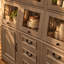 71.4 " W Glass Dining Hutch