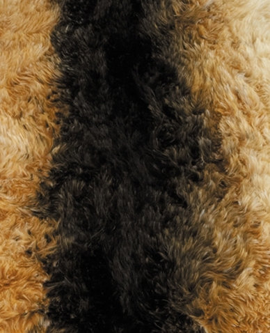 Tapis lavable en fausse fourrure de chèvre, 4 pi 7 po x 6 pi 7 po