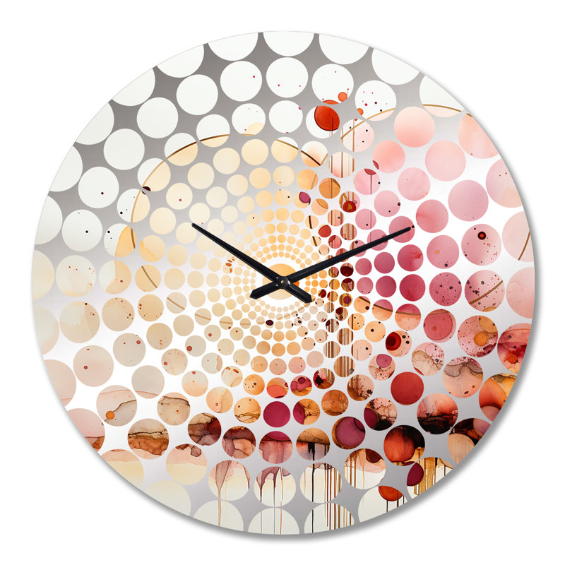Horloge murale abstraite synchronisée, Grand