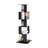 -degree Rotating Bookshelf Particle Board Modern Design For Living Room