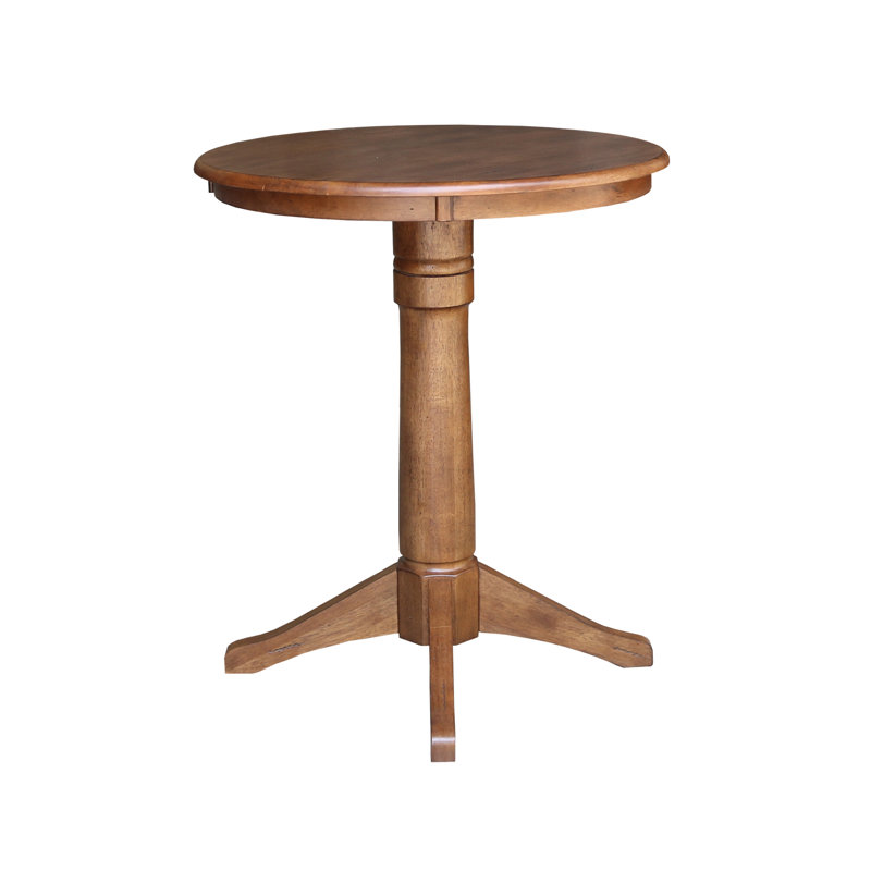 Table de salle à manger Gianluka, H 35,9 po x L 30 po x l 30 po, Chêne vieilli
