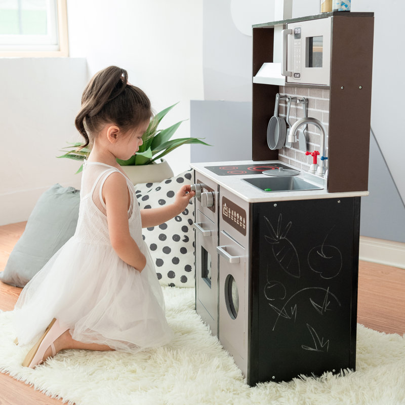 Burgundy Classic Play Kitchen - Espresso / Black