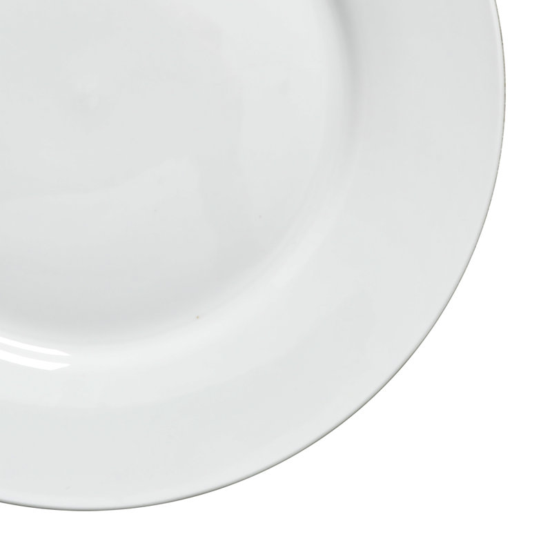 White Porcelain 16-Piece Dinnerware Set, Service for 4