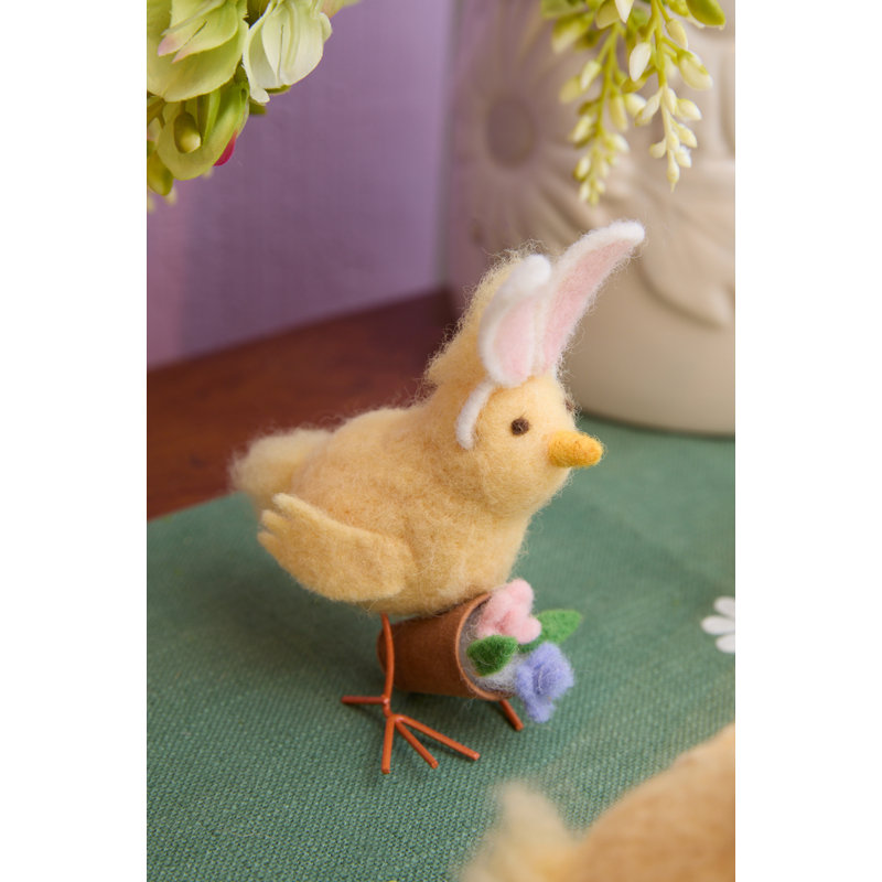Easter Bunny Ears Chick Figure