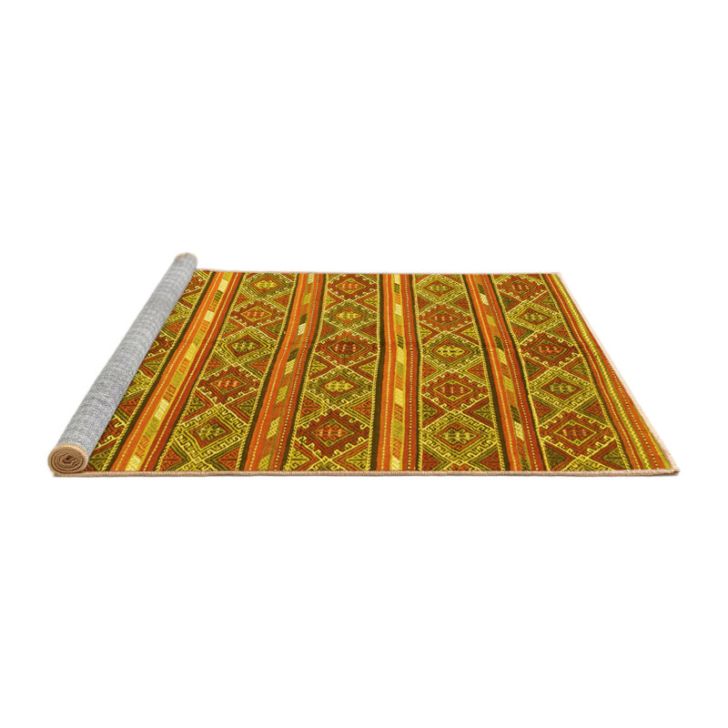 Washable Oriental Indoor Rug, Round 7'