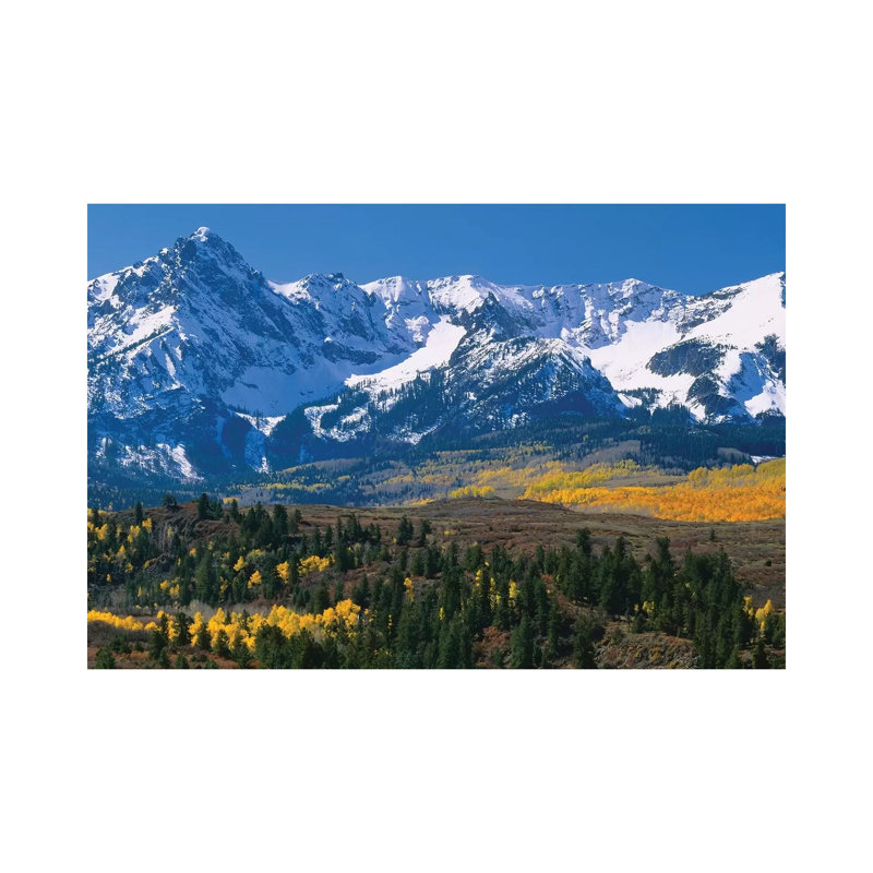 Mountains Covered In Snow, Sneffels Range, Colorado, USA 1 Piece Wrapped Canvas Wall Art, 66.04 cm H x 45.72 cm W x 1.91 cm D