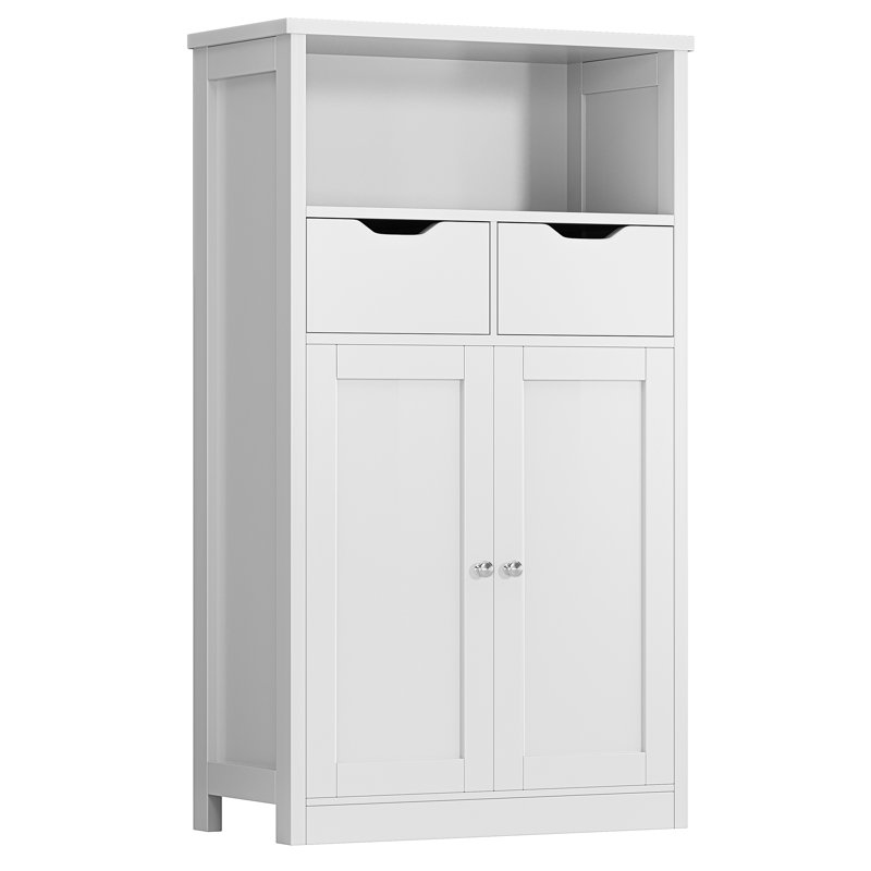 Menik Freestanding Bathroom Cabinet, White