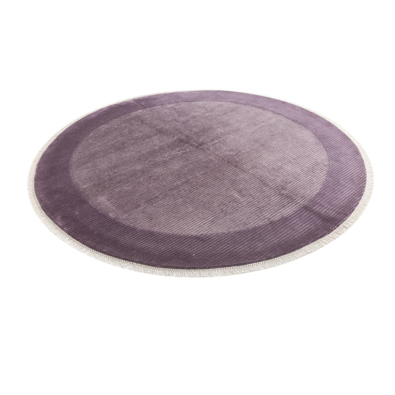 Tapis rond rond mauve Indira