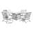 Amaurion 4-Person Outdoor Seating Group with Cushions-391986330