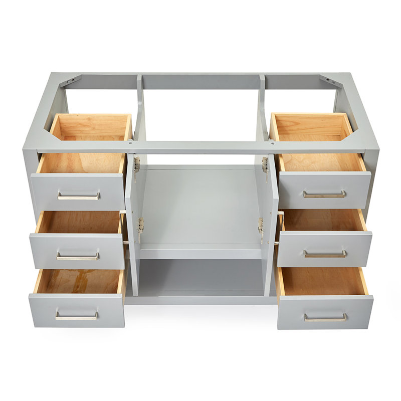 48'' W Single Bathroom Vanity Base, Gray