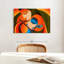 Radha Krishna Madhubani sur impression sur toile-1204780851