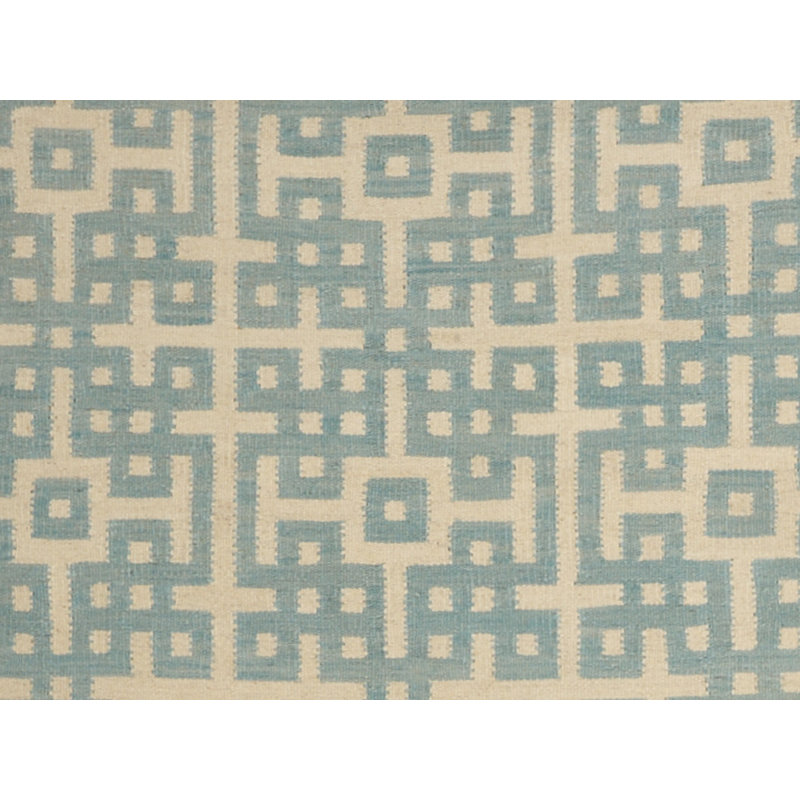 Geometric Area Rug in Blue/Beige