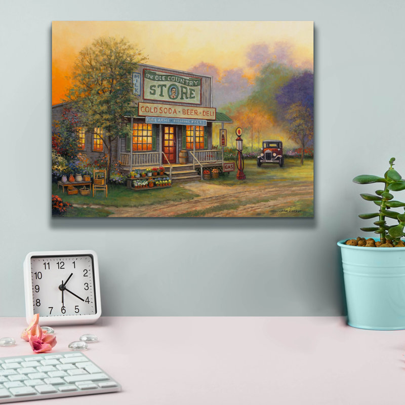 «Old Country Store» par John Zaccheo, H 12 po x l 16 po