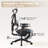 Button Control Ergonomic Mesh Task Chair with 3-Level Recline Lock, High-end Office chair, Executive Mesh Task Chair, Office Chair with Adjustable Backrest & Lumbar Support & 3D Armrests & 2D Headrest-1636829355-1639779371
