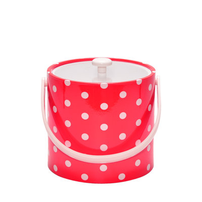 Seau à glace à points pois