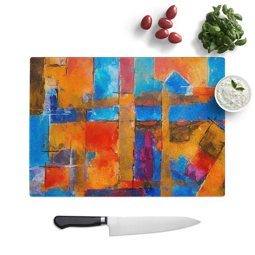 Tempered Glass Art Painting Vol.35 Chopping Board