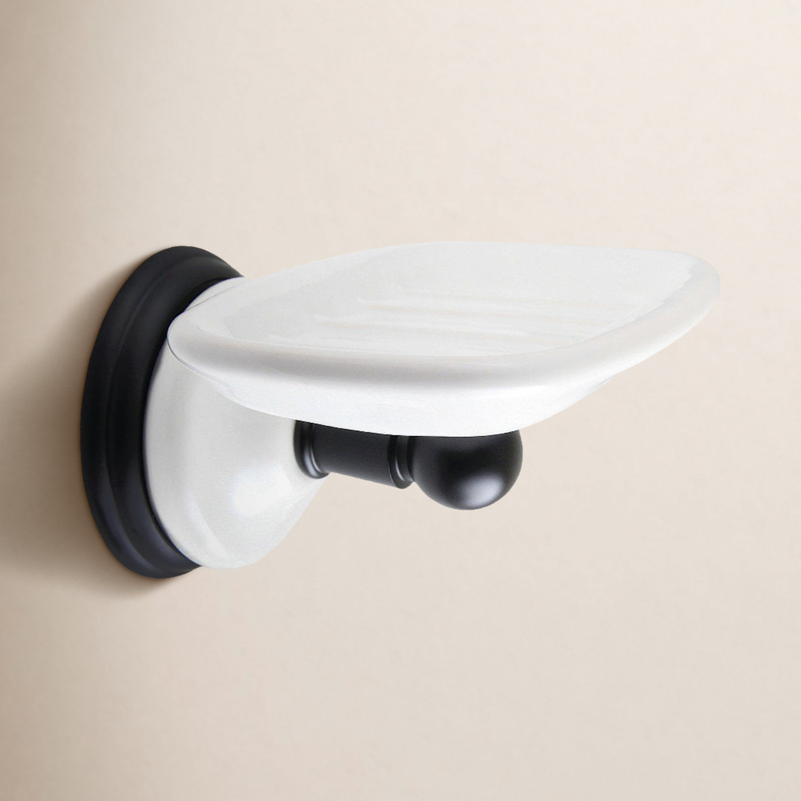 Victorian Soap Dish, Matte Black