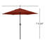 Parasol de marché Toscana-120711012