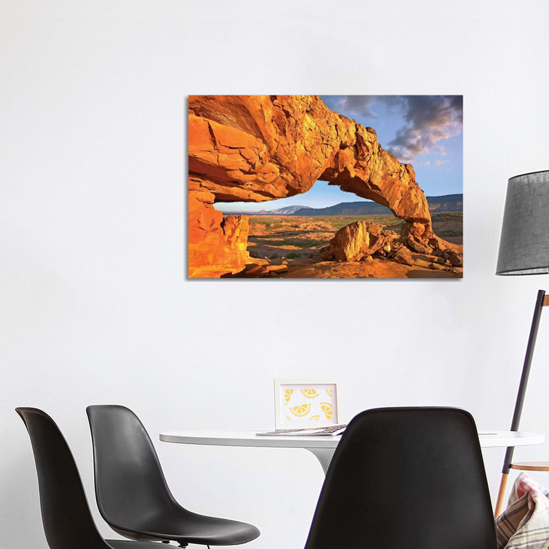 Sunset Arch, Escalante National Monument, Utah I 1 Piece Wall Art on Canvas, 101.6 cm H x 66.04 cm W x 1.91 cm D, Canvas