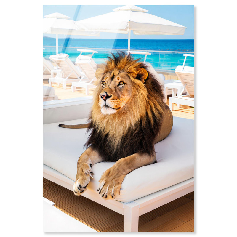 «King of the Cushions», reproduction sur acrylique, impressions d'art côtier par Notoriart, H 45 po x l 30 po
