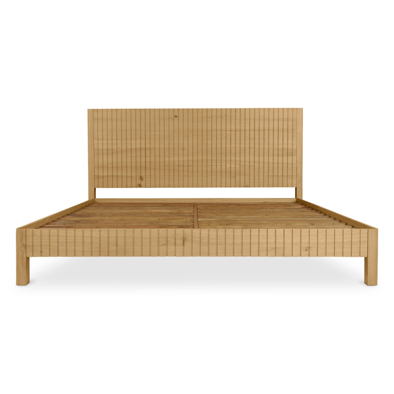 Povera Upholstered Bed, Natural, Queen