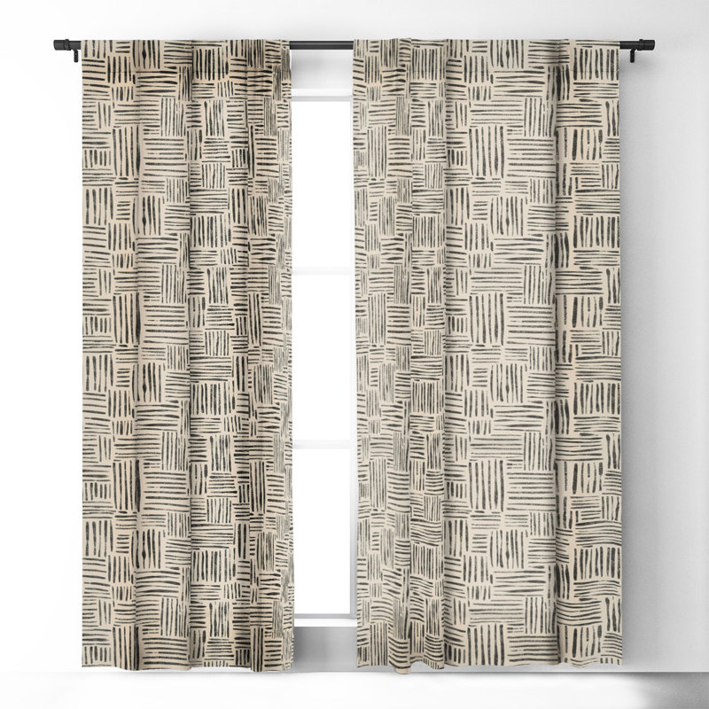 Rideau occultant en polyester Yodit, L 50 po x L 84 po