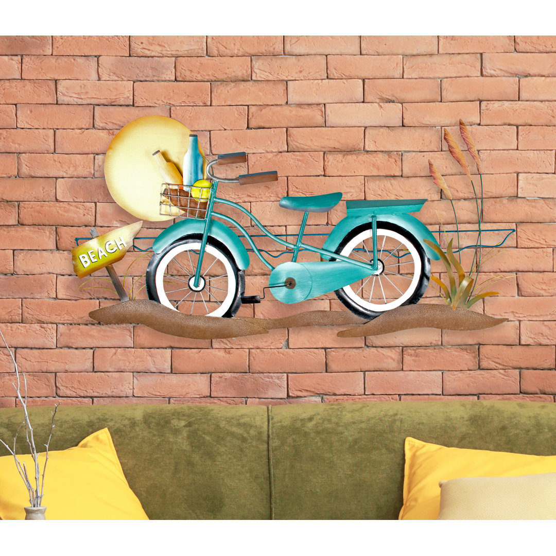 Handmade Coastal Landscape & Nature Wall Decor on Metal Rosecliff Heights